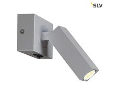 SLV STIX LED Wandleuchte, 3000 K, Aluminium, silbergrau