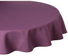 Today Tischdecke rund 180 Chantilly Polyester 180 x 180 cm, Polyester, Violett (figue), 180x180 cm