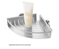 Tiger Boston Duschkorb groß, Eckversion, Edelstahl gebürstet