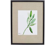 AmazonBasics Bilderrahmen Holz, Galerie-Stil, 43 x 58 cm für Bilder mit einer Größe von 28 x 36 cm, Schwarz, 2 Stück