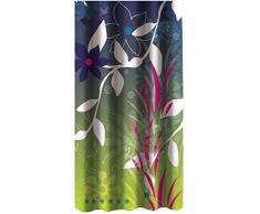 MSV 140794 Anti-Schimmel Duschvorhang - Anti-Bakteriell, waschbar, wasserdicht, mit 12 Duschvorhangringen - Polyester, Langkawi 180x200cm