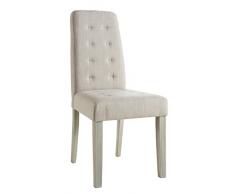 Demeyere 189544 Stuhl Alvis in beige Natur Farbe, Holz, 45 x 58 x 95 cm