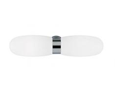 Trio-Leuchten 2801021-06 Badleuchte 2xE14 max. 40W chrom Glas opal matt weià glänzend