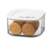 Mepal vorratsdose modula Square 1250 ml, Kunststoff, Weiß, 16 x 16 x 8.6 cm