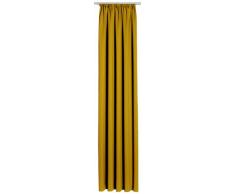 Horn textiles Sopran 003 Verdunkelungsvorhang stückgefärbt, 245 cm x 135 cm, gelb