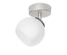 Philips Lighting myLiving LED Spot Balla 1-flammig, Metall, 4 W, Edelstahl gebürstet/Weiß