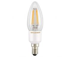 SYLVANIA - LAMP0027292 0027292 Toledo Retro dimmbar Kerze LED Lampe, Glas, Home Leuchtmittel, E14, 4,5 Watt 176777