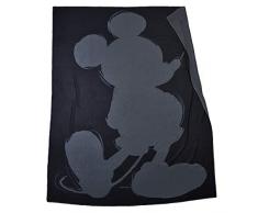 ’Mickey’ Soft Mouse – Fleece-Decke mit Vintage Disney Motiv – hochwertige Kuscheldecke – 160x200cm – 980 black – von ’zoeppritz since 1828’