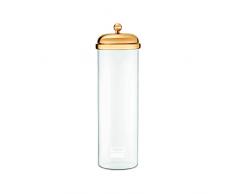 Bodum Classic Vorratsglas mit Metalldeckel 1,8 l, Glas, Gold 12.5 x 12.5 x 26 cm