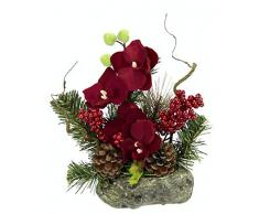 Orchidee auf Stein, 25 cm