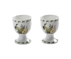 Maxwell & Williams PB8406 Orchard Fruits Eierbecher, Eierhalter, Motiv: Birne, 2er Set, in Geschenkbox, Porzellan