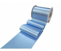Präsent - ADRIA Satinband - hellblau - 25-m-Rolle 112 mm