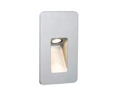 Paulmann 93826 Wandeinbauleuchte Special Line Slot Wandstrahler LED IP44 spritzwassergeschützt Alu matt 1er Set 1x2,4W 230V Alu matt inkl Leuchtmittel