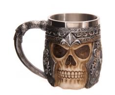 Puckator SK163 Trinkbecher Totenkopf, 10 x 15 x 11 cm