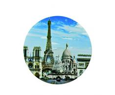 WENKO 20196100 Static-Loc Wandhaken Uno Paris - Befestigen ohne bohren, Kunststoff, 8.5 x 2 x 8.5 cm, Mehrfarbig