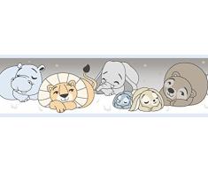 Dandino Kinder der Tiere durmientes Bordüre, Blau