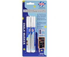 Decor Service Kreidemarker, Schreibbreite 2-3mm, Flüssigkreide, Weiss, 23 x 1,5 cm