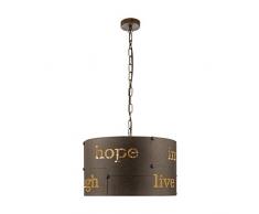 EGLO COLDINGHAM Hängeleuchte Stahl 60 W, rostfarben, Ø 43 cm