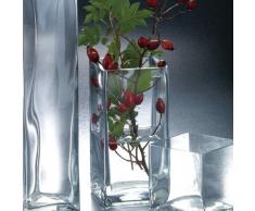 Sandra Rich 360017 Vase, Glas, transparent, 10 x 10 x 10 cm