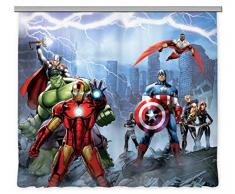 AG Design Avengers Marvel, Kinderzimmer Gardine/Vorhang, 2 Teile, Stoff, Mehrfarbig, 0,1 x 280 x 245 cm