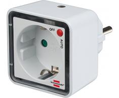 Brennenstuhl LED-Nachtlicht / Orientierungslicht mit Dämmungssensor für die Steckdose mit Auto/Aus Schalter (inkl kindersicherer Steckdose)Farbe: weiß
