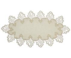 Plauener Spitze by Modespitze 3086M02_11_3060 Tischdecke Nizza, 30 cm x 60 cm, oval