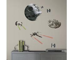 RoomMates RMK3012SCS RM - Star Wars VI Raumschiffe Wandtattoo, PVC, bunt, 29 x 13 x 2.5 cm