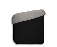 Play Basic Collection Wendebettwäsche, Schwarz/Grau 150 x 220 cm Negro y gris