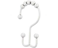 AmazonBasics – Haken für Duschvorhang, zweiseitige Haken, Nickel