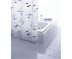 GRUND Duschvorhang NUBE 120x200 cm weiss-blau