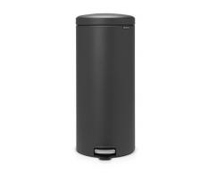 Brabantia newIcon Treteimer 30 L Sense of Luxury, Edelstahl, mineral infinite grau, 30 Liter
