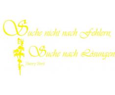 INDIGOS 4051719313208 Wandtattoo, Vinyl, gelb, 60 x 10 x 10 cm