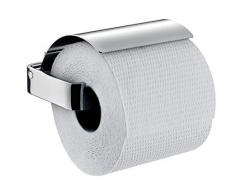 Emco Loft Toilettenpapierhalter, chrom, Klopapierhalter, mit Deckel, Rollenhalter, Papierhalter, Wandmontage - 50000100