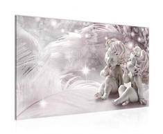 Bilder Engel Wandbild 70 x 40 cm Vlies - Leinwand Bild XXL Format Wandbilder Wohnzimmer Wohnung Deko Kunstdrucke Violett 1 Teilig - MADE IN GERMANY - Fertig zum Aufhängen 025014b