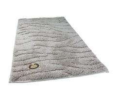 Gözze Badteppich, Mikrofaser Hochflorteppich, 50 x 70 cm, Welle, Sand, 1034-73-050070