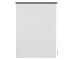 Deco Company Thermo-Rollo mit Thermo-Rückseite zum Klemmen, Höchste Lichtreflektion, Energiesparend, Lichtundurchlässig, Alle Montage-Teile inklusive, Weiß, 60 x 150 cm (BxH)