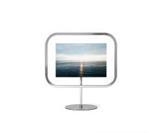 Umbra Infinity Sqround 10 x 15 cm Bilderrahmen zum Aufstellen oder Aufhängen, Metall, Chrom, normal