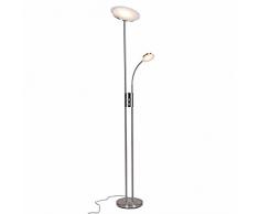 Wohnling LED Deckenfluter mit Leselampe rund (EEK: A)