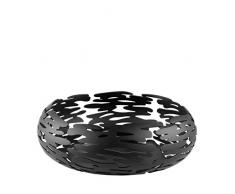 Alessi BM02 B Barknest Schale, rund, Stahl mit Epoxidharz gefärbt, schwarz