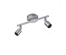Reality Leuchten R80912087 Paris A++ to E, Deckenleuchte, Metall, GU10, Titanfarbig, 8 x 25 x 13,5 cm