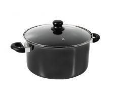 Crealys Tempo 510086 Kochtopf, beschichteter Stahl aus Titan mit Bakelite, mit Griff, 20 cm