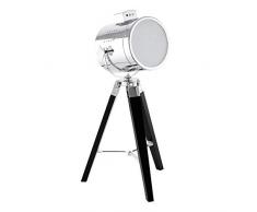 EGLO UPSTREET Tischleuchte Holz 60 W, schwarz