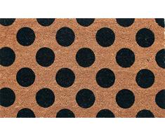 Coco&Coir® Premium kokos Fußmatte | Kokosnussmatte mit rutschfestem PVC | Fußwischer für den Eingangsbereich | für den Außen- und Innenbereich | 45 x 75 cm