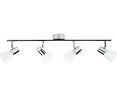 Philips Essentials LED Spot Leucht Coir, 4.3W, inkl. Leuchtmittel, 4-flammig, chrom