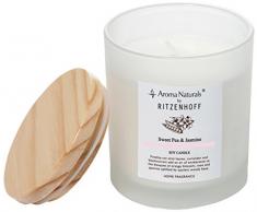 Ritzenhoff Aroma Naturals Nature Duftkerze, Glas, Rosa, Milchig, 8 x 8 x 10 cm