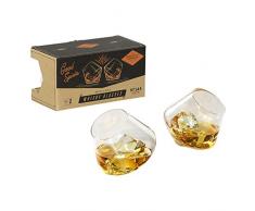 Gentlemen s Hardware Rocken, Whisky Gläser, Silber, Set von 2