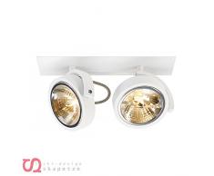 SLV KALU 2 Einbauleuchte, Aluminium, G5.3, Weiß Matt