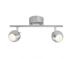 Brilliant Deckenstrahler, Metall, Intégré, 4.5 W, eisen/chrom, 10 x 37 x 16 cm