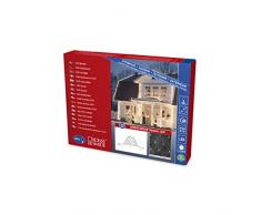 Konstsmide 4823-103 LED Hightech System Erweiterung / Lichternetz / für Außen (IP44) / 208 warm weiße Dioden / transparentes Kabel