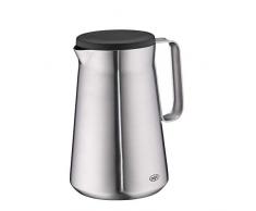 alfi 1347.205.070 Isolierkanne Drive!, Edelstahl mattiert 0,7 l, doppelwandiger Edelstahl, Spülmaschinenfest, 12 Stunden heiß, 24 Stunden kalt